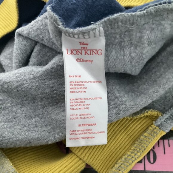 Disney The Lion King Graphic Print Top Sz L (12-14) Oversize Round Neck Pullover - Picture 8 of 10